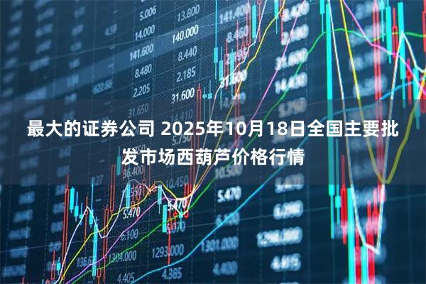最大的证券公司 2025年10月18日全国主要批发市场西葫芦价格行情